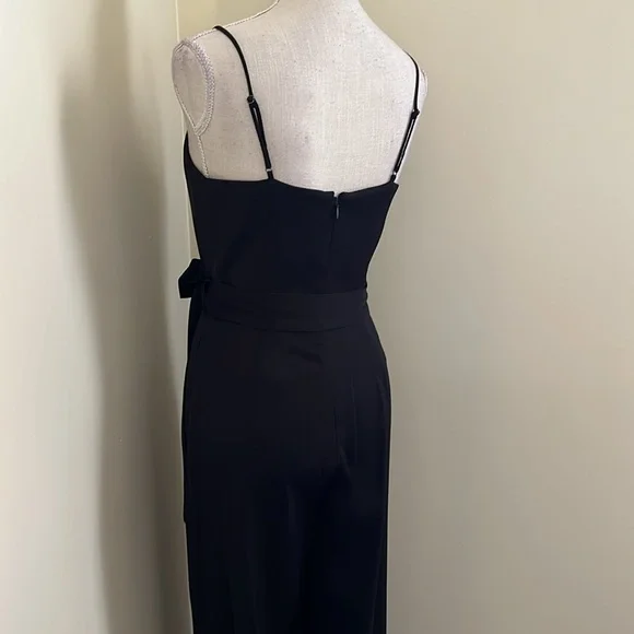 🆕 ANTONIO MELANI Black Jumpsuit with Sweetheart Neckline and Wide-Leg - Picture 10 of 17